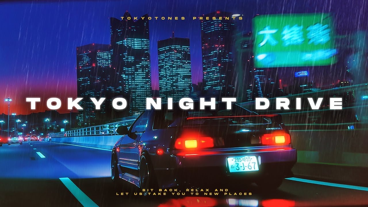 Japan Night Drive 🌙  Soft Lofi Beats with Rainy Night Drives