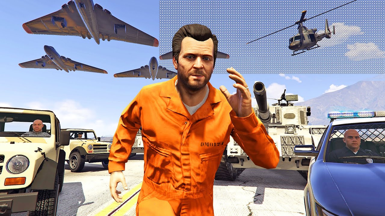 المفاجأة الكبرى 2000 نجمة في لعبة جي تي أي 5 | GTA V 2000 Star Wanted Level