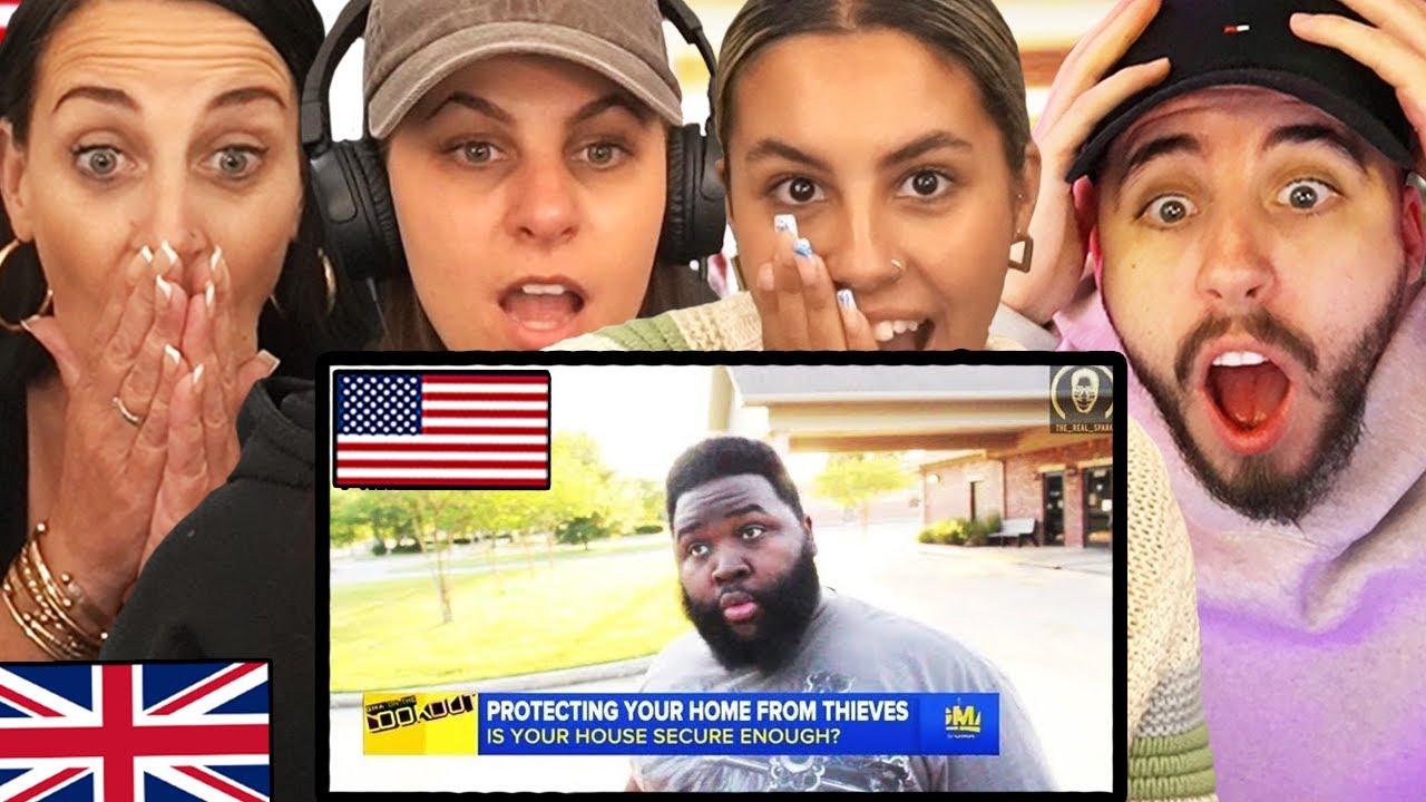 Британская семья реагирует на самые смешные интервью в американских местных новостях всех времён!...