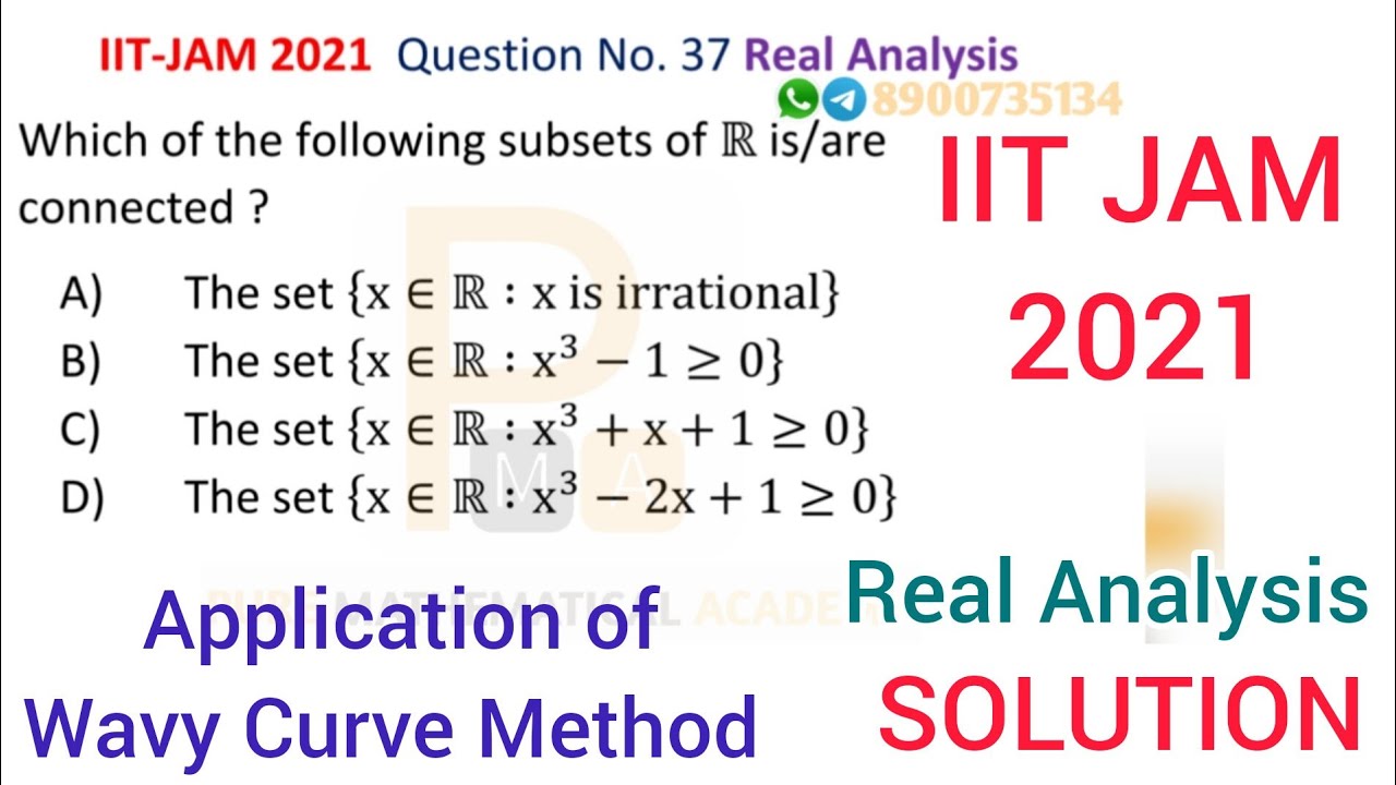 IIT JAM 2021 Mathematics Solution | Real Analysis Solution | Question No 37 | By Sudip Kumar PMA