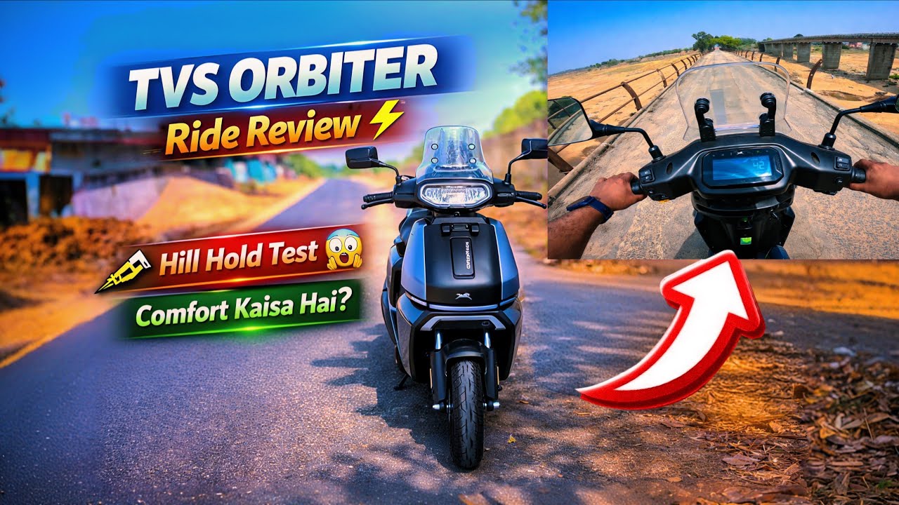 TVS Orbiter Ride Review | Real World Range, Top Speed, Comfort & Performance Test | TVS EV Scooter