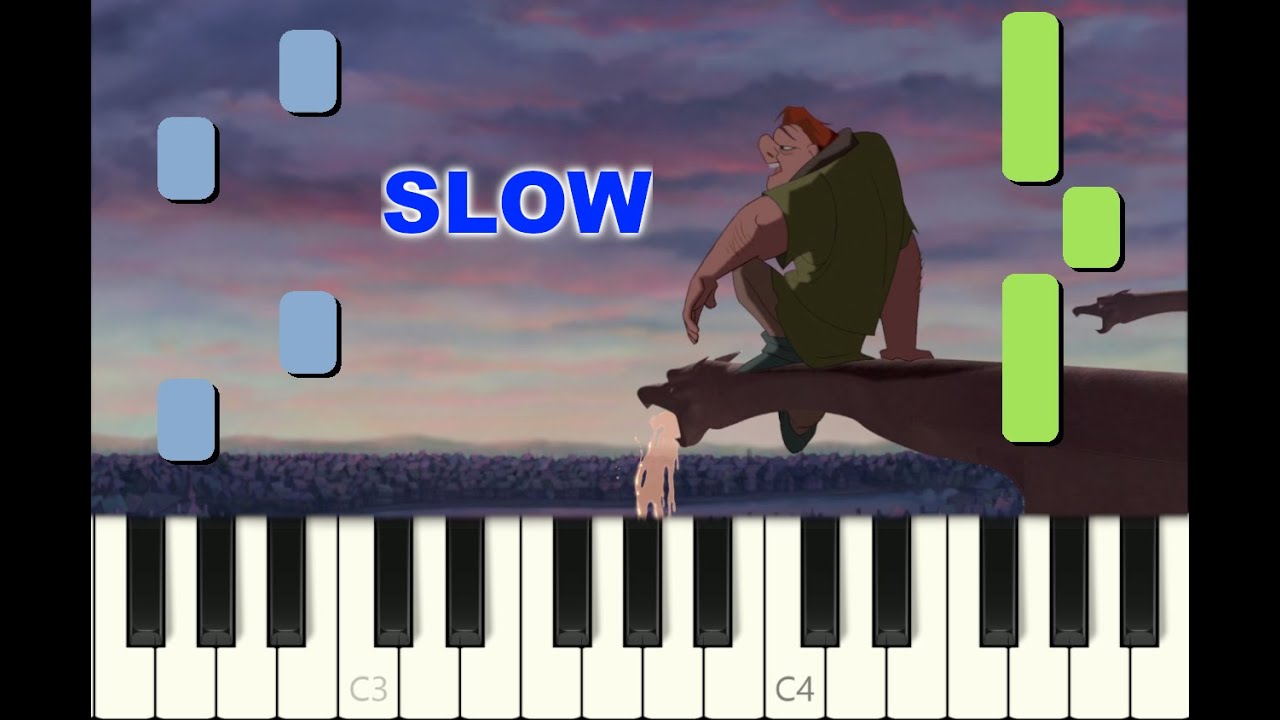 SLOW piano tutorial 