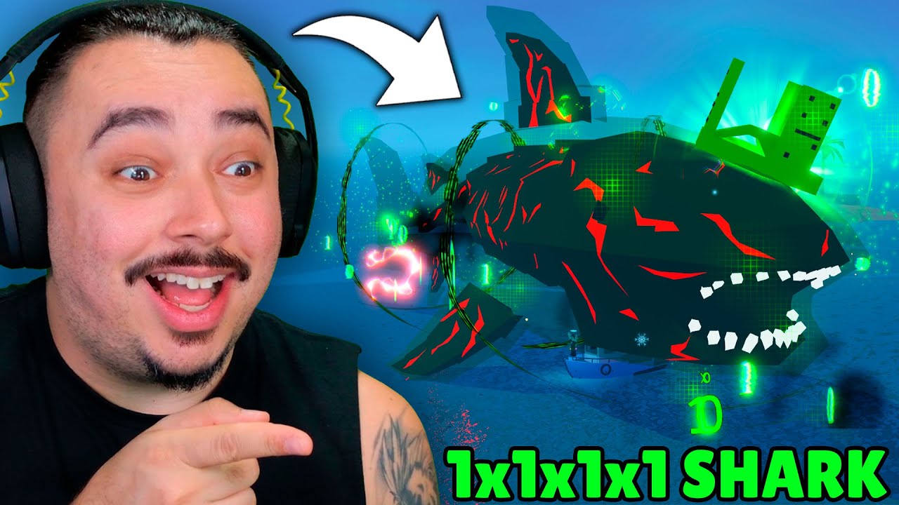 CONSEGUI PEGAR O TUBARÃO SECRETO DO 1x1x1x1 NO EVENTO DO ADM!! | FISH IT - ROBLOX