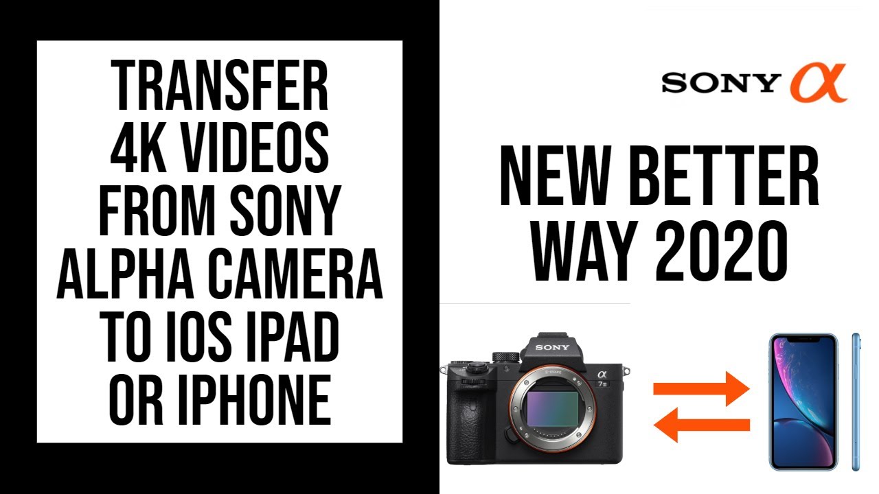 Перенос видеофайлов Sony на iPhone и iPad | (JPG, Raw, XAVC, iOS)