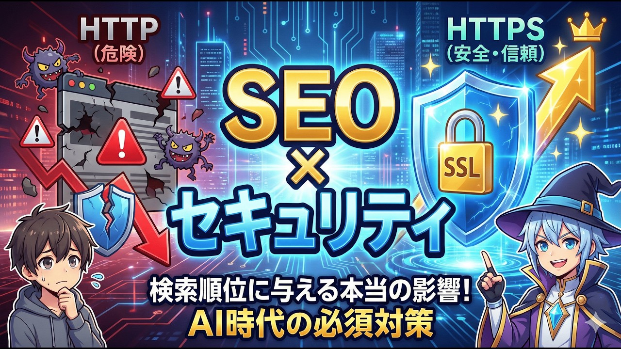 【SEO×セキュリティ】HTTPS・SSL・サイト防御が検索順位に与える本当の影響｜AI時代のテクニカルSEO