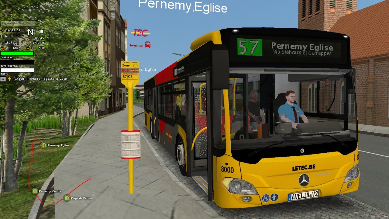 #omsi2 | #avelia V2 | LIGNE 57 – Pernemy - Mosan Anc Gare.(#mercedesbenz - Citaro C2) | N°147… 2/2