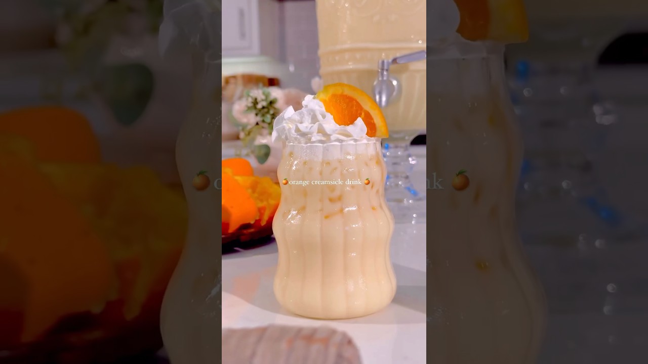 🍊Orange creamsicle drink 🍊 Summer drink series ✨