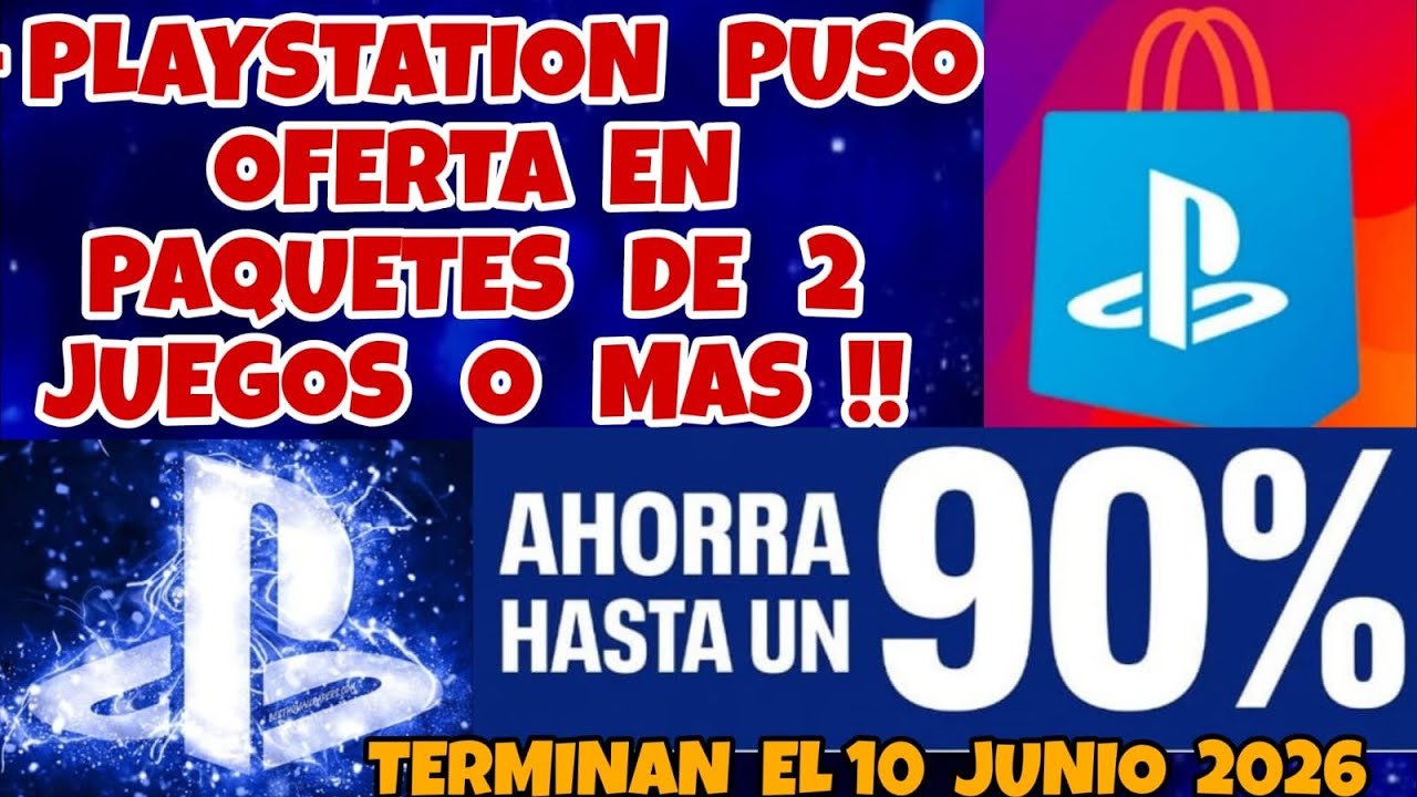 PLAYSTATION TIENE OFERTA EN PAQUETES DE 2 JUEGOS O MAS HASTA 90% DE DESCUENTO AQUI LOS MEJORES JUNIO