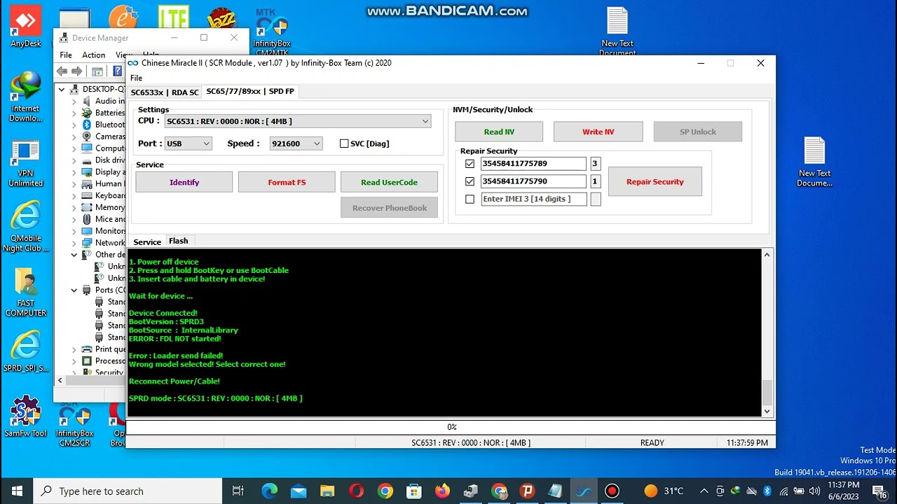 sd mobile z103 imei repire