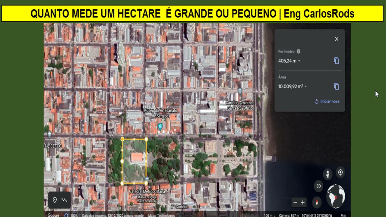 QUANTO MEDE UM HECTARE &Eacute; GRANDE OU PEQUENO| Eng. CarlosRods