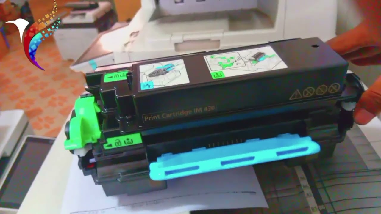 RICOH IM 430F/550F  REPLACE DRUM _BLACK LINES WHEN PRINTING / COPYING _INSTALLING DRUM AND TONER 