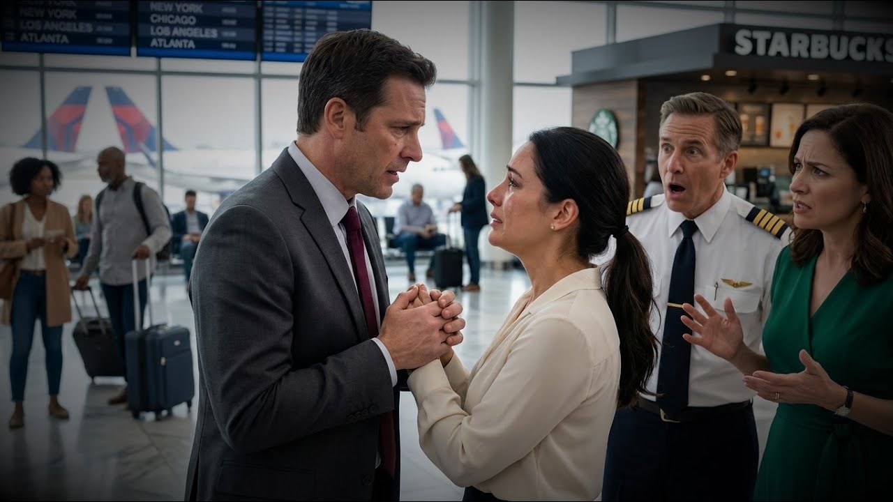 رجل يتخلى عن زوجته في المطار - اتضح أن الطيار هو ابن عمها القوي!