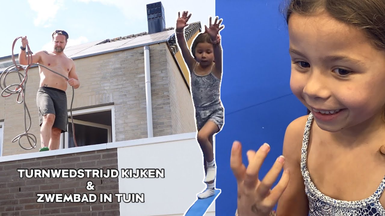 ZWEMBAD OPZETTEN zwemmen in de achtertuin | VLOG #184
