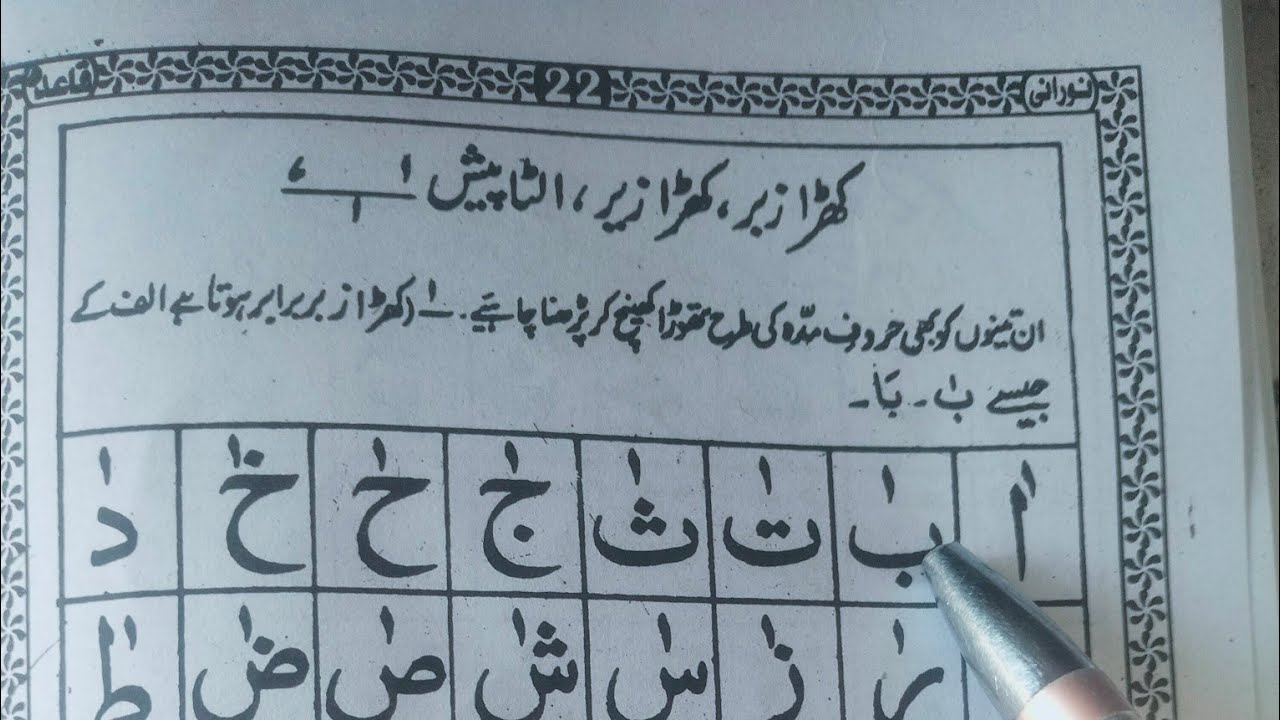 Noorani Qaida Lesson 4: How to Read Takhti no 4 khada Jabbar | نورانی قاعدہ | Learn Quran By Tarique