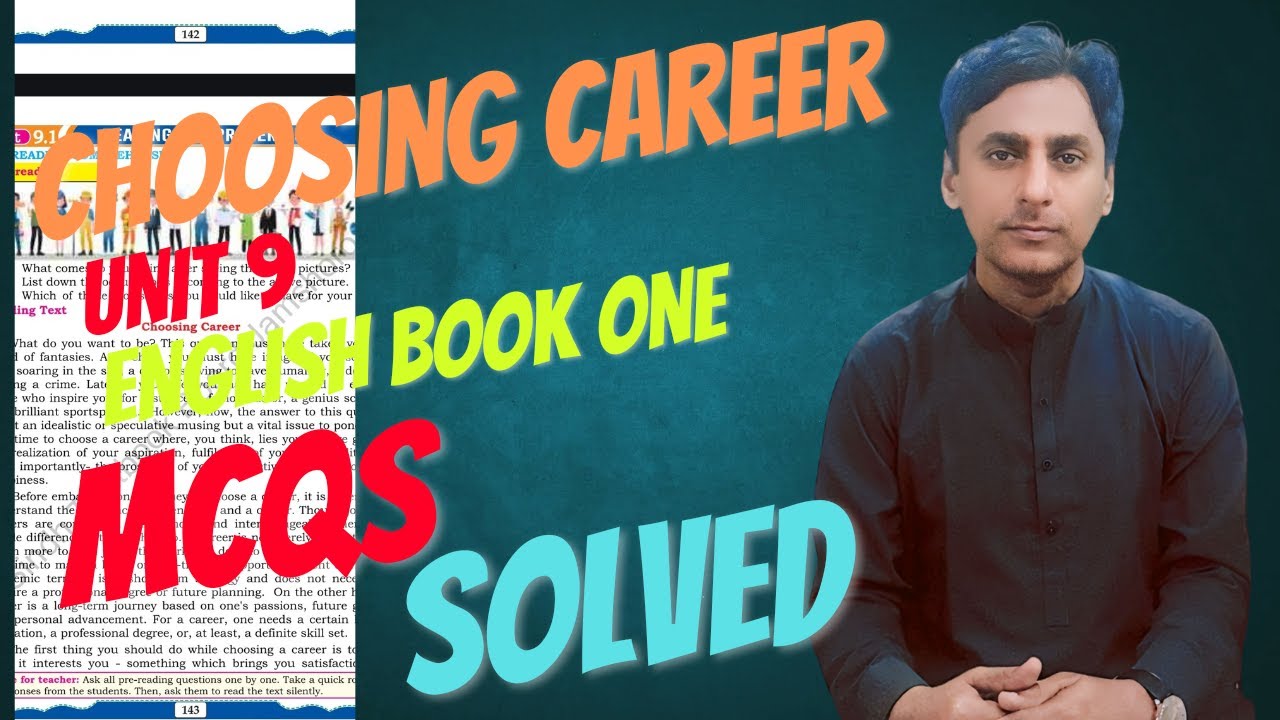 Choosing Career | MCQs | Class XI | UNIT9 | English Book One | SOLVED | Sac Learning