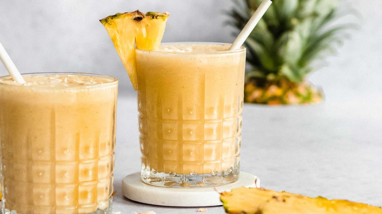 Frozen Pineapple Smoothie (without banana)