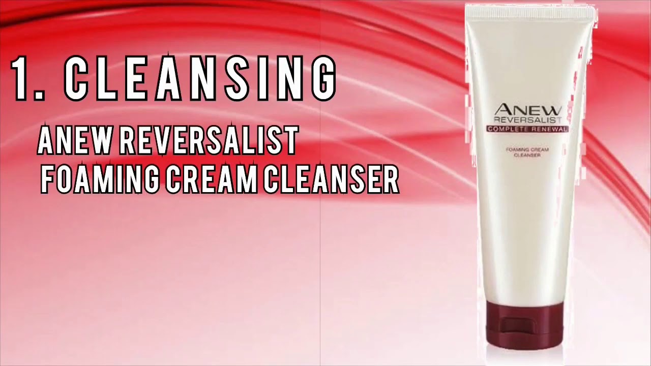 SKIN CARE 3 STEPS ROUTINE USING AVON ANEW REVERSALIST
