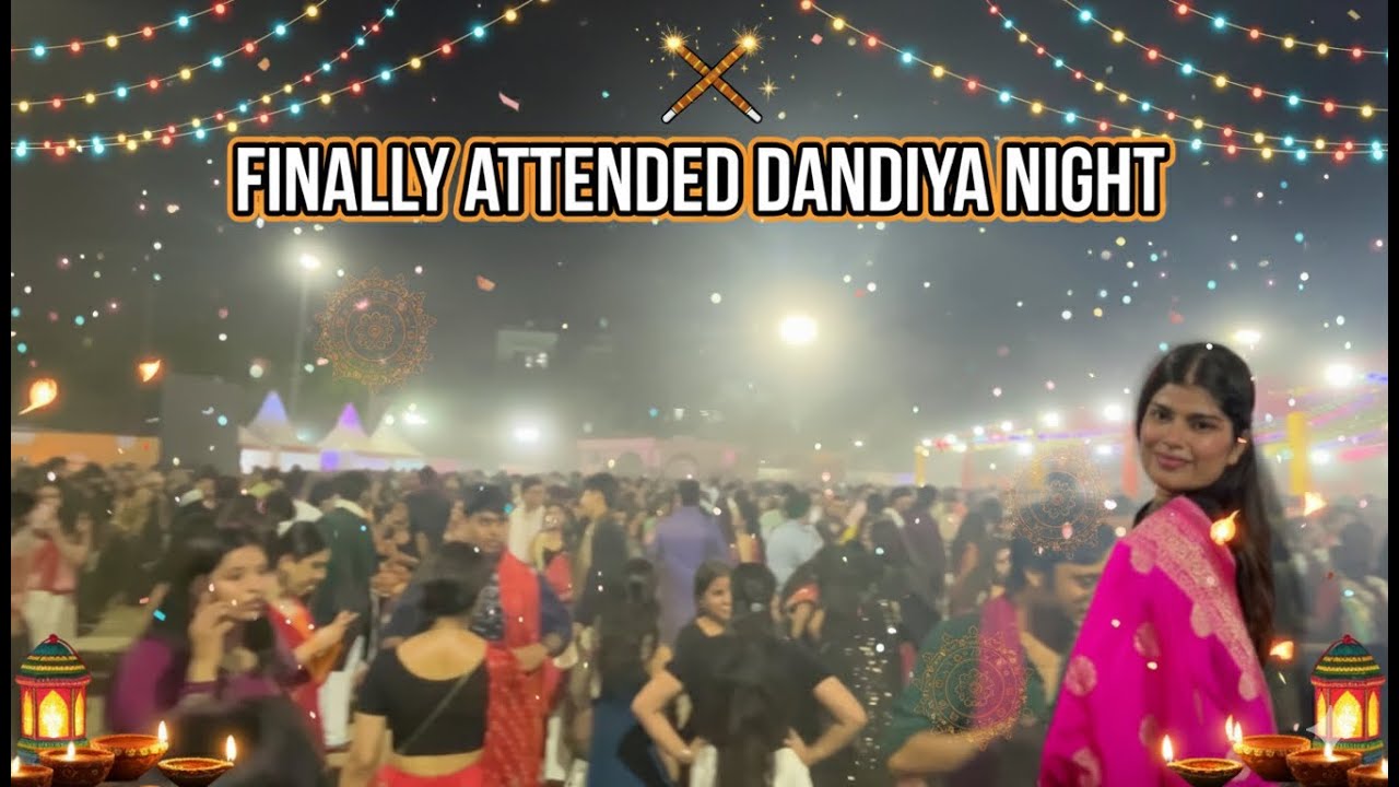 Finally attended Garba Night 💃🏻✨ (It was in my ToDo List from long time😩) || Navratri 2025 💖