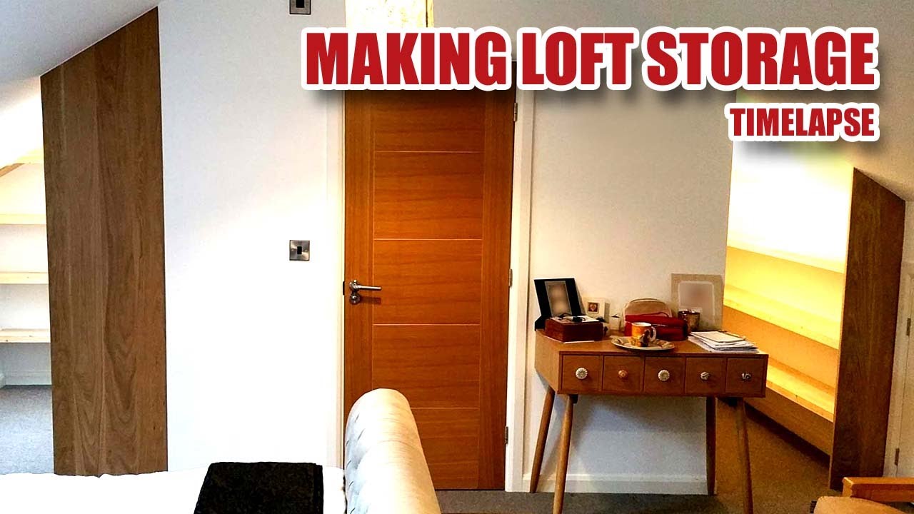 How I Make Bespoke Loft Storage & Floating Shelves (Timelapse)