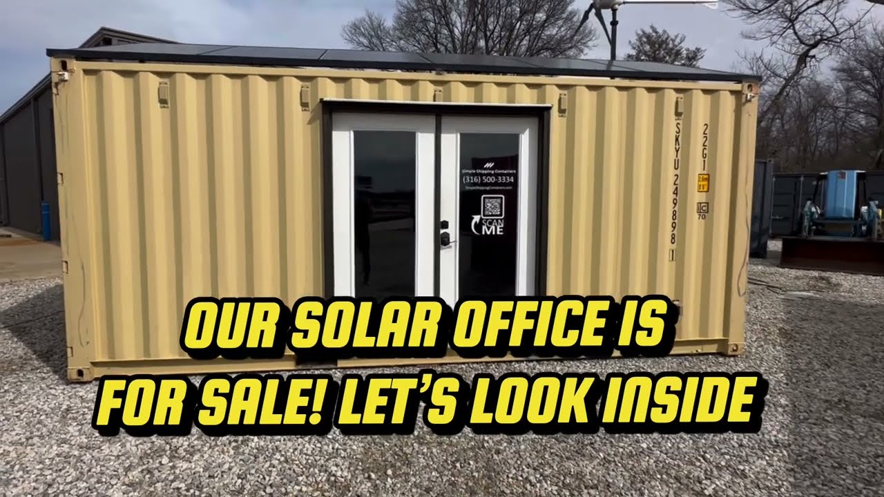 We&rsquo;ve Got Our Solar Office for Sale. We Can Ship Anywhere in the US. #tinyhome #solar #container
