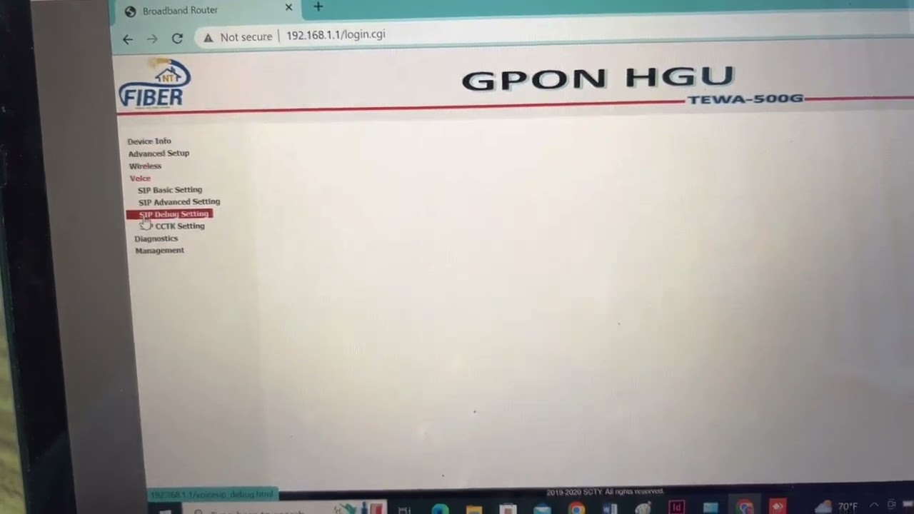 Ntc fiber router setup for Sintech PABX OGM welcome msg enable (ntc ko router ma OGM voice setting)