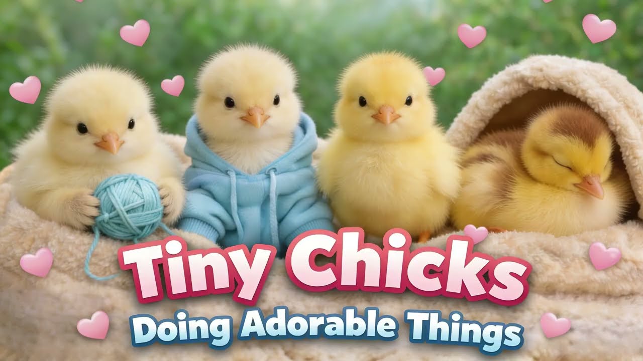 Cutest Baby Chicks Do The Cutest Things | Tiny Cute Animals Melt Hearts 🐾💖