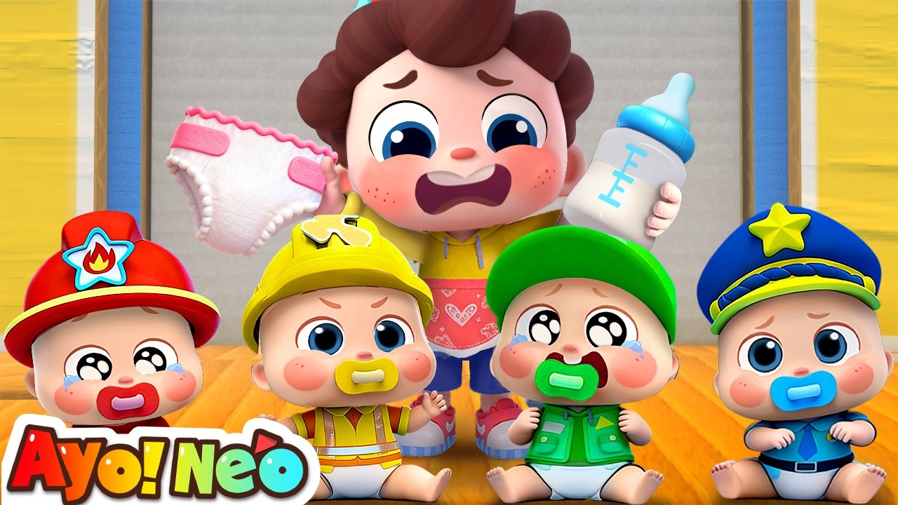 Merawat Bayi Profesi Kecil🌈| Lagu Merawat | Lagu Anak-anak | Ayo！Neo | Yes！Neo Bahasa Indonesia