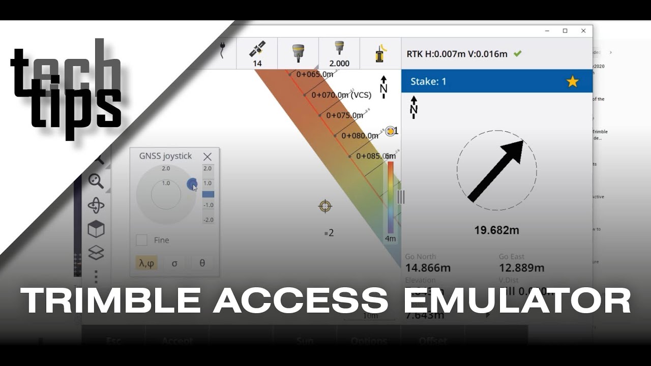 Installing and using the Trimble Access Emulator