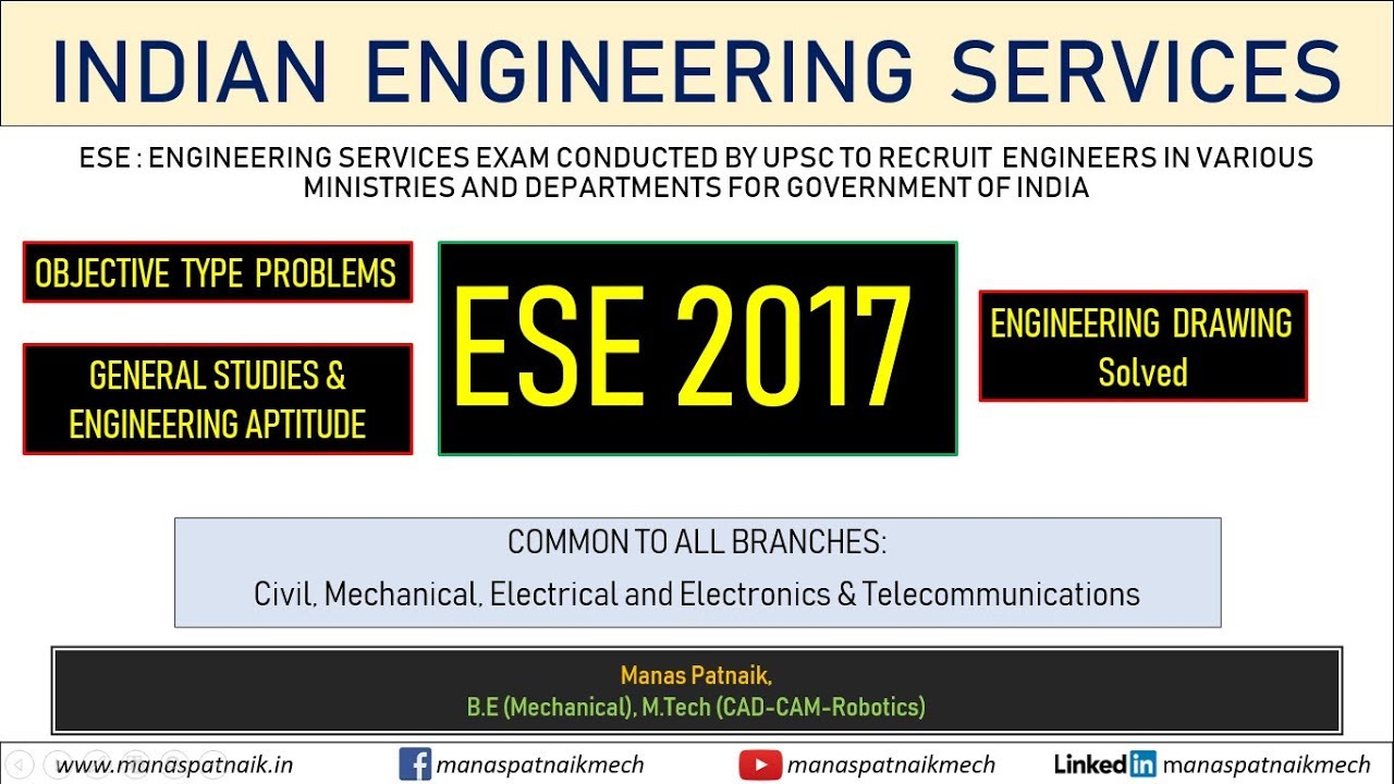 ESE | 2017 | Engineering Drawing | Objective Type Problems | Solved
