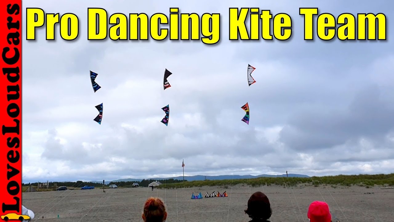 Team stunt kite flying