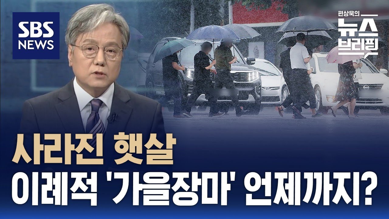 사라진 햇살…이례적 '가을장마' 언제까지? / SBS / 편상욱의 뉴스브리핑