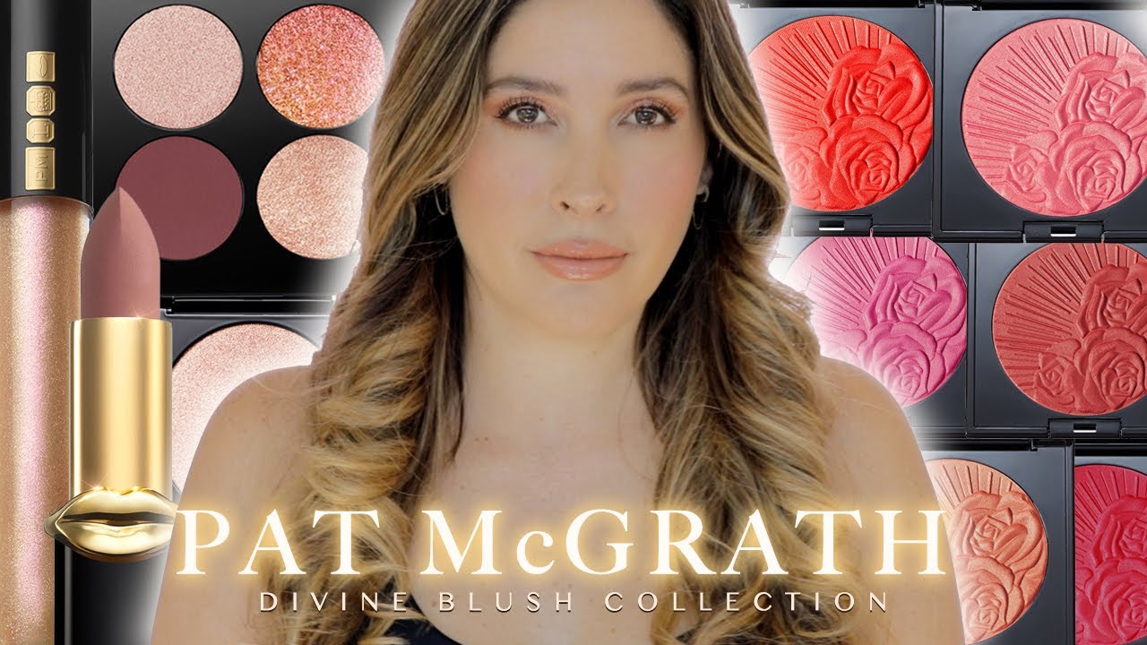 PAT MCGRATH DIVINE BLUSH COLLECTION BLUSHES Swatches Comparisons VENUS IN FLEUR Quad Highlighter ALL