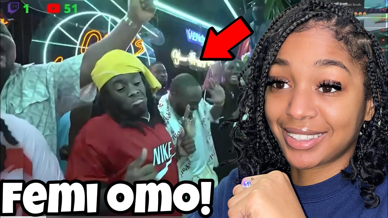 This Looks Fun💚 BbyLon Reacts to Kai Cenat & Davido Goes to The Club in Nigeria