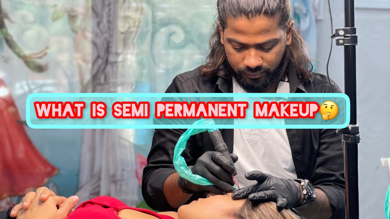 What is Semi-permanent makeup?!🤔Ombre powder brows😳😍