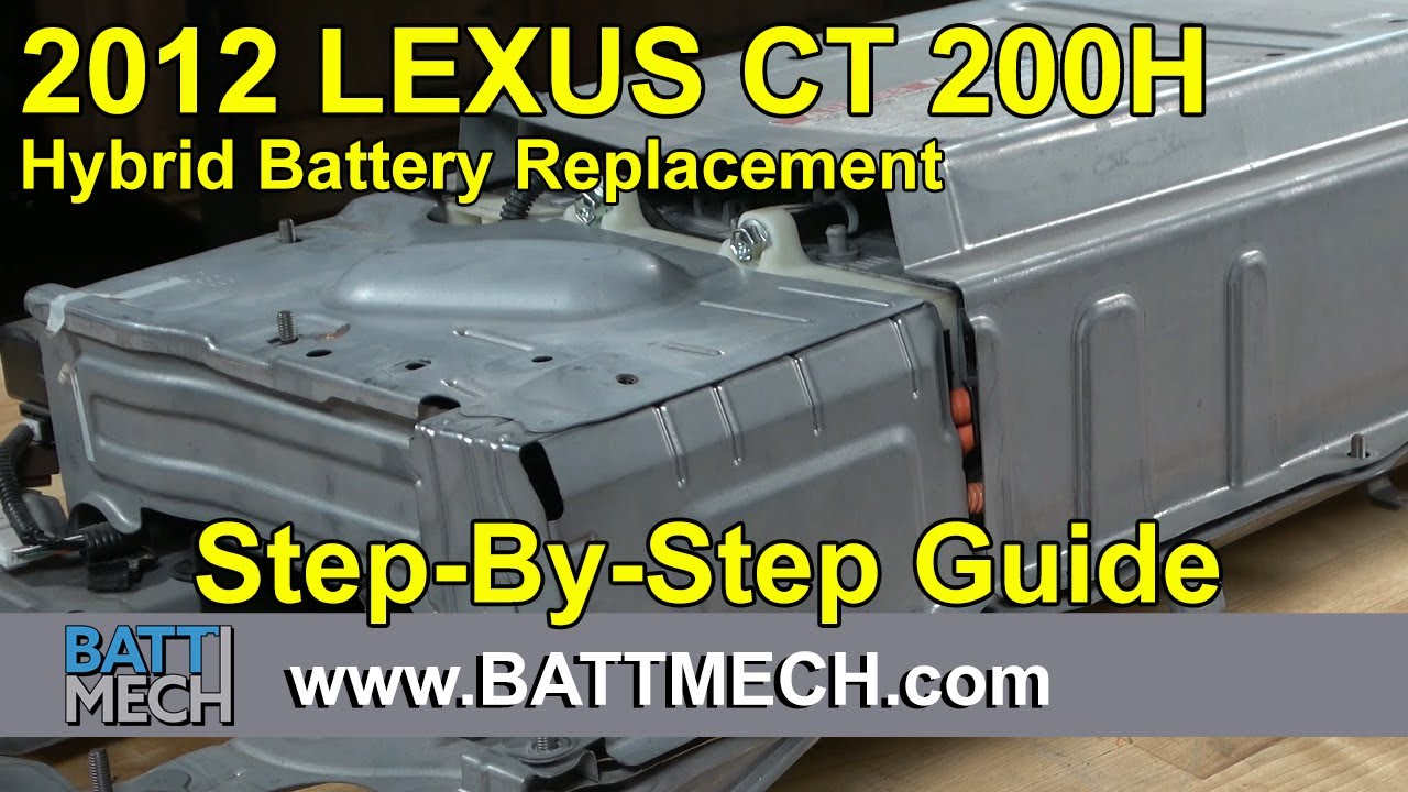 Как заменить/отремонтировать/починить гибридный аккумуляторный модуль Lexus CT 200H 2012 года вып...