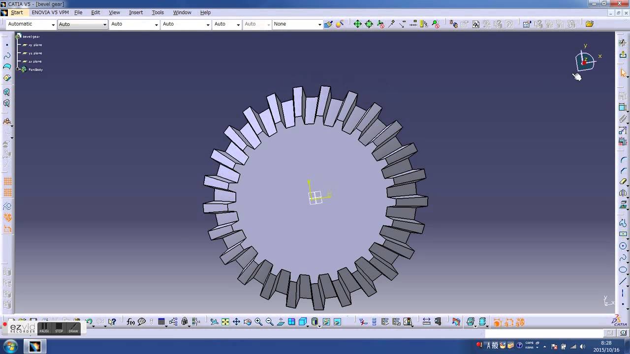 catiaPRET CATIA V5 how to make a bevel gear