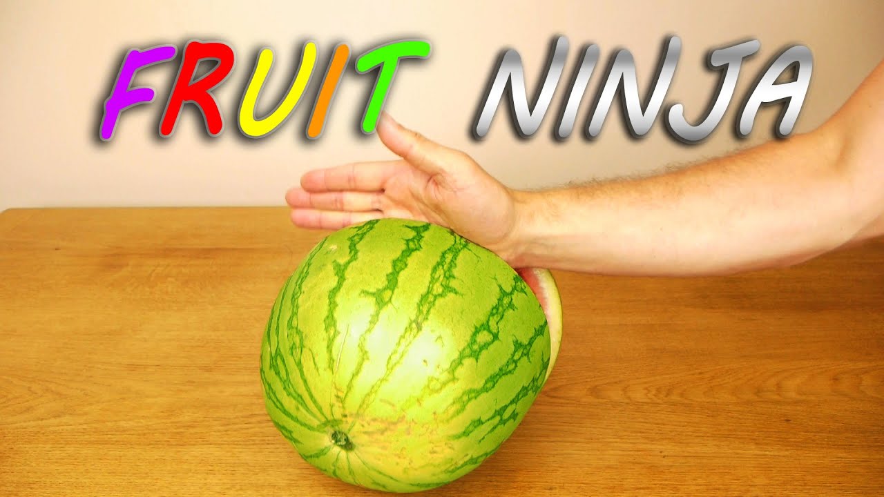 Watermelon Karate Chop - Fruit Ninja!
