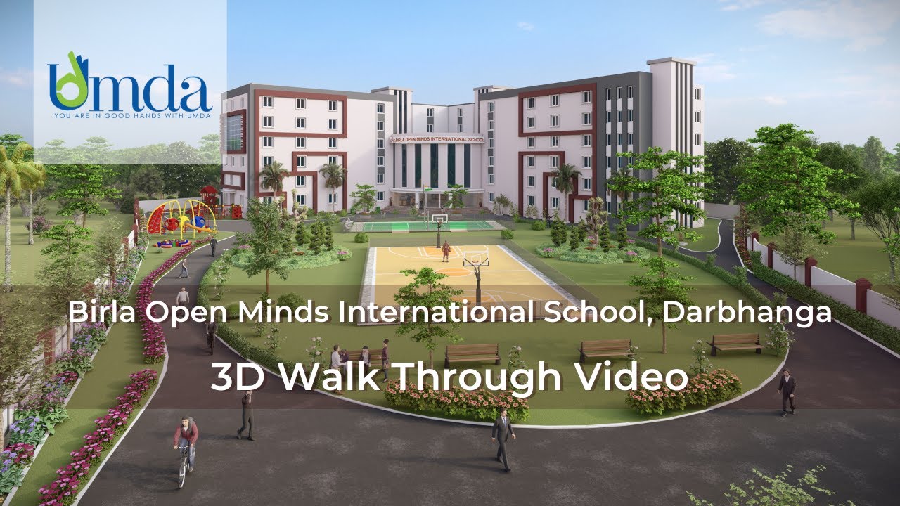 Birla Open Minds International School, Darbhanga | 3D Walkthrough Video | Umda