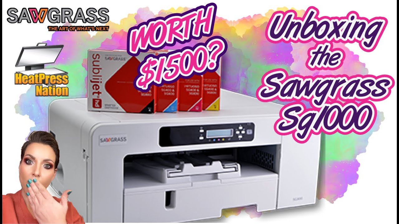 Sawgrass SG1000 Sublimation Printer Unboxing & Setup