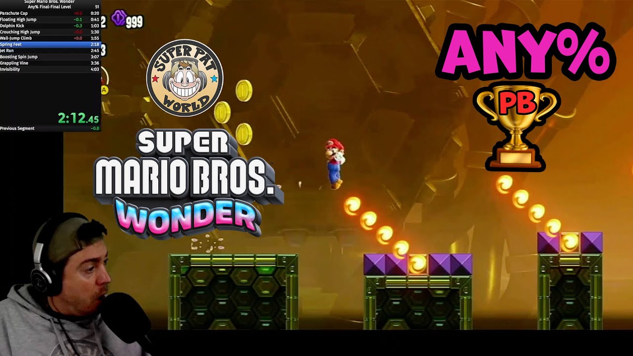 Mario Wonder ✨ Any% Speedrun PB: The Final-Final Test Badge Marathon 🏆 (12/19/23)