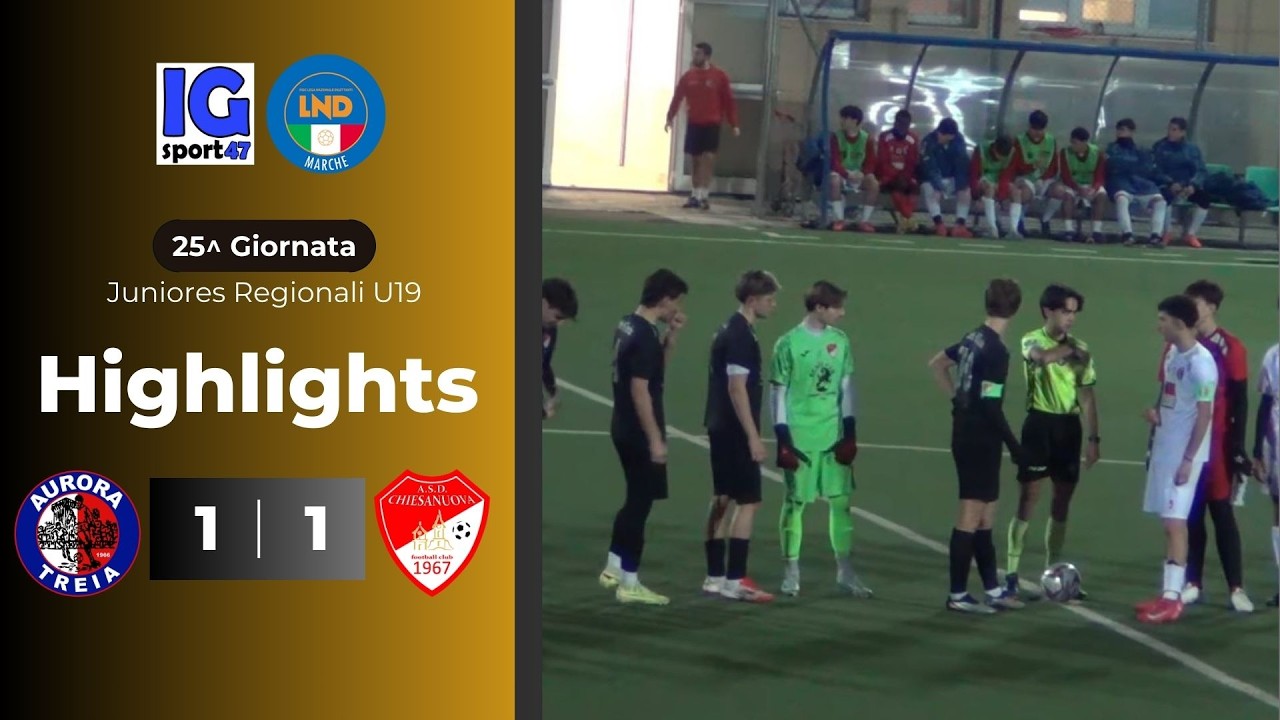 Aurora Treia - Chiesanuova 1-1 (Juniores Regionale Girone B)