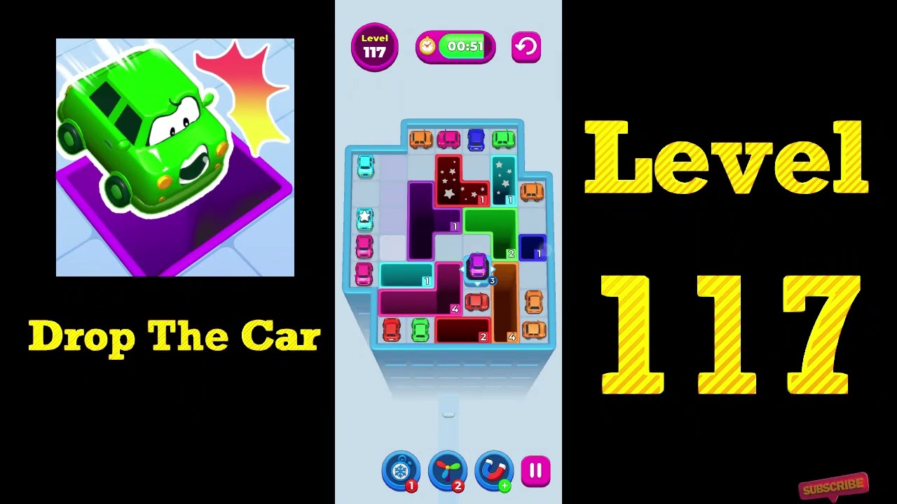 Drop The Car Level 117 Walkthrough 🚗🧩 | Color Drop Puzzle Game Solution | Mini Boss
