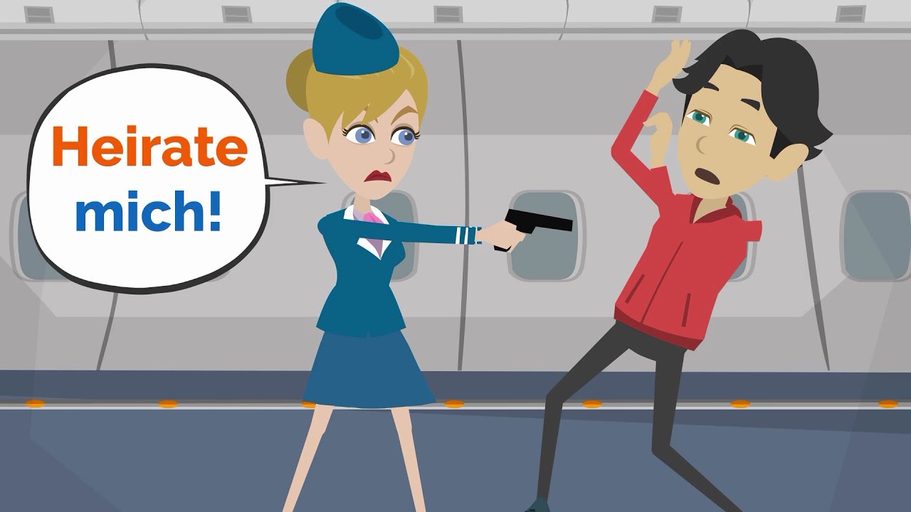 Julia hat einen Plan im Flugzeug