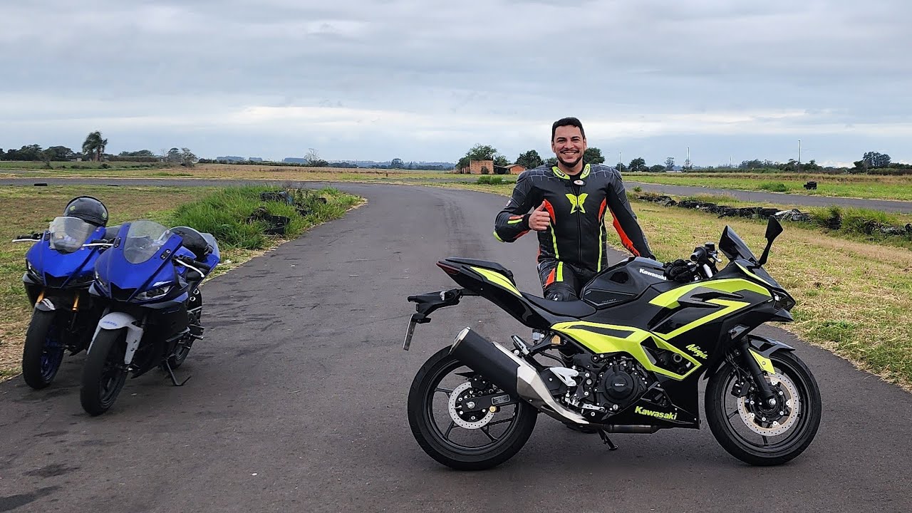 Ninja 500 no Kartódromo Santa Fé
