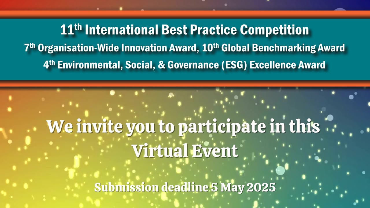 International Best Practice Competition (IBPC) Award 2025 Promo