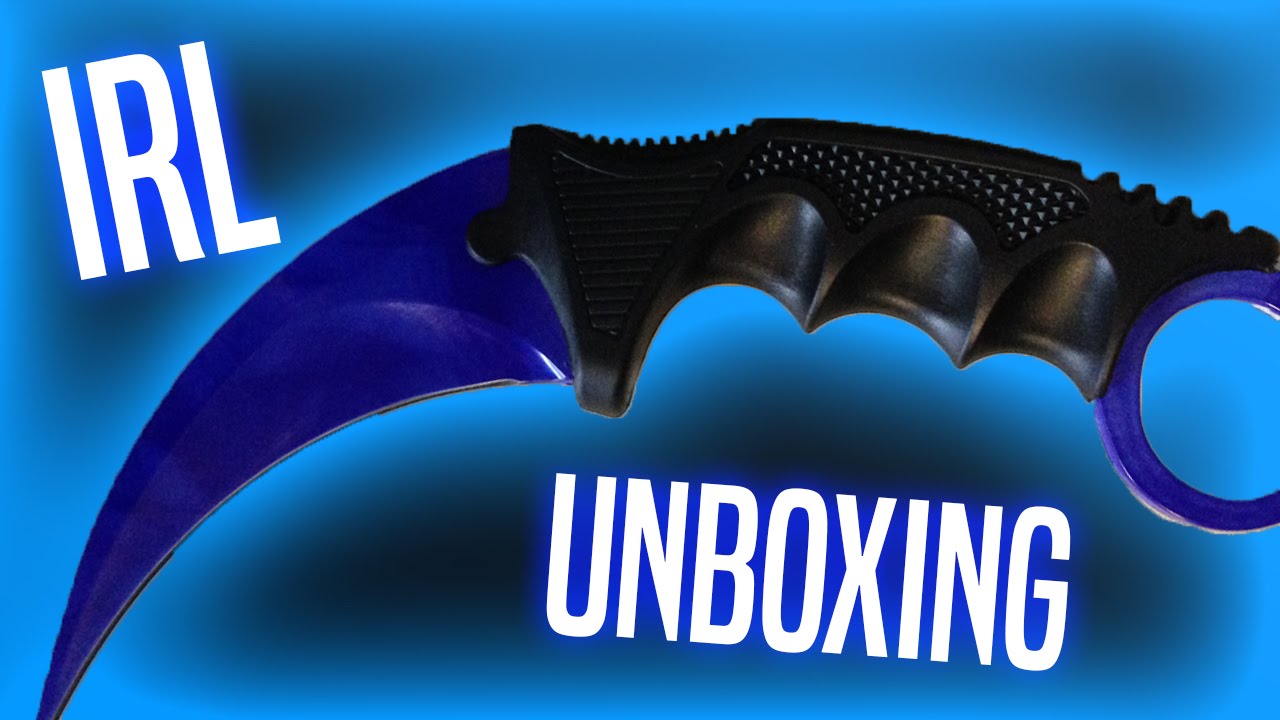 IRL Karambit Sapphire Doppler Unboxing - Elemental Knives (Older Version)