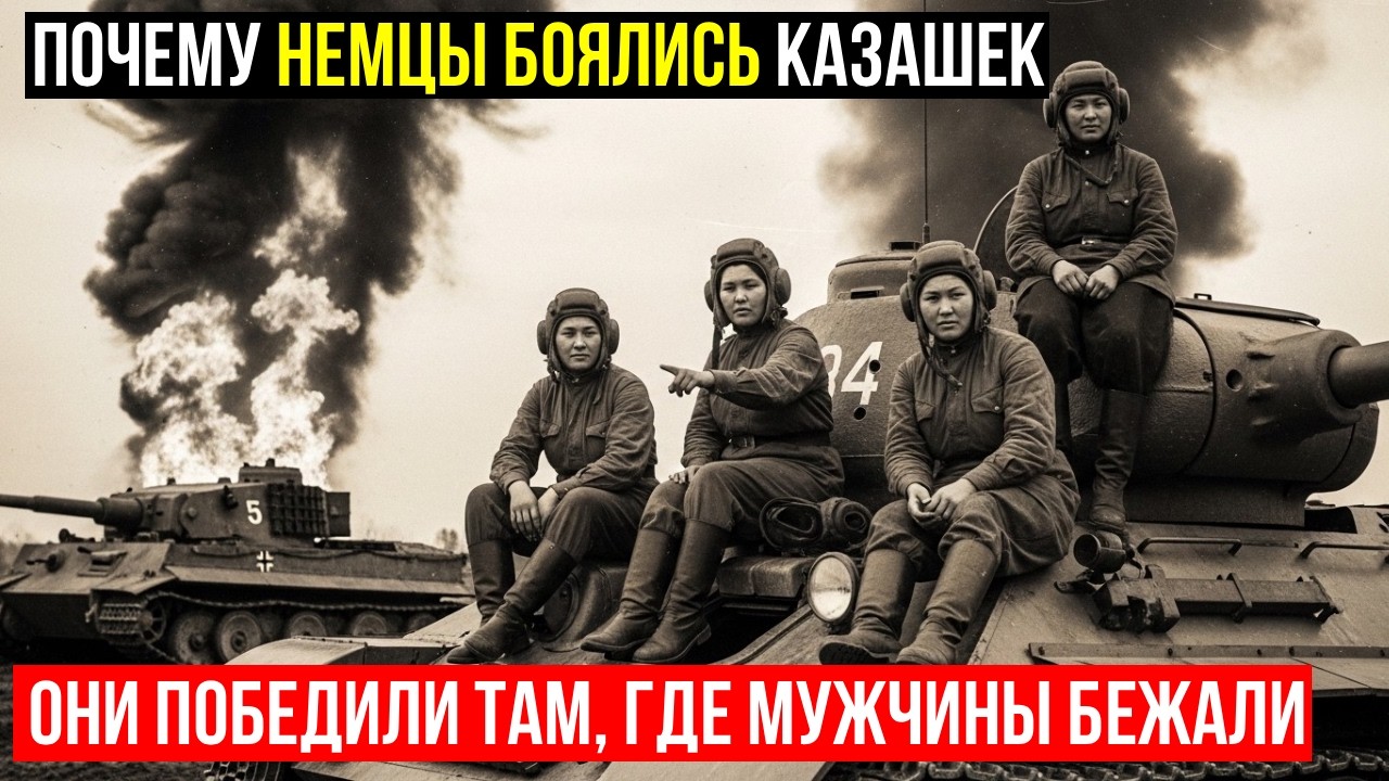 4 Казашки-танкистки сожгли 3 “Тигра” за один бой