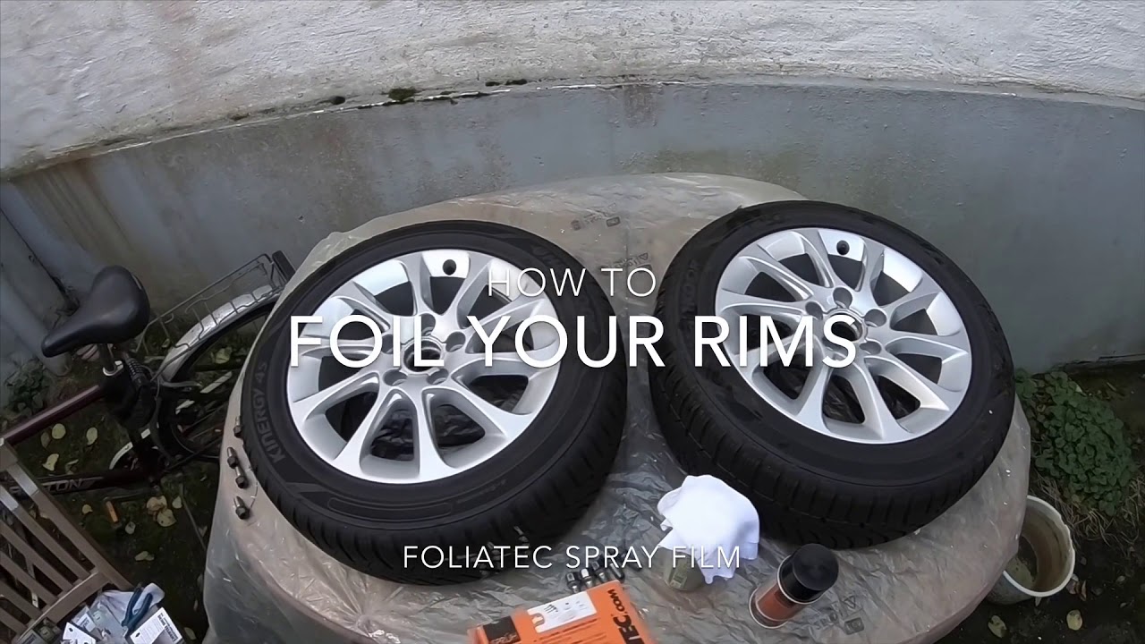 How to foil your alloy wheels (rims) with Foliatec spray film DIY