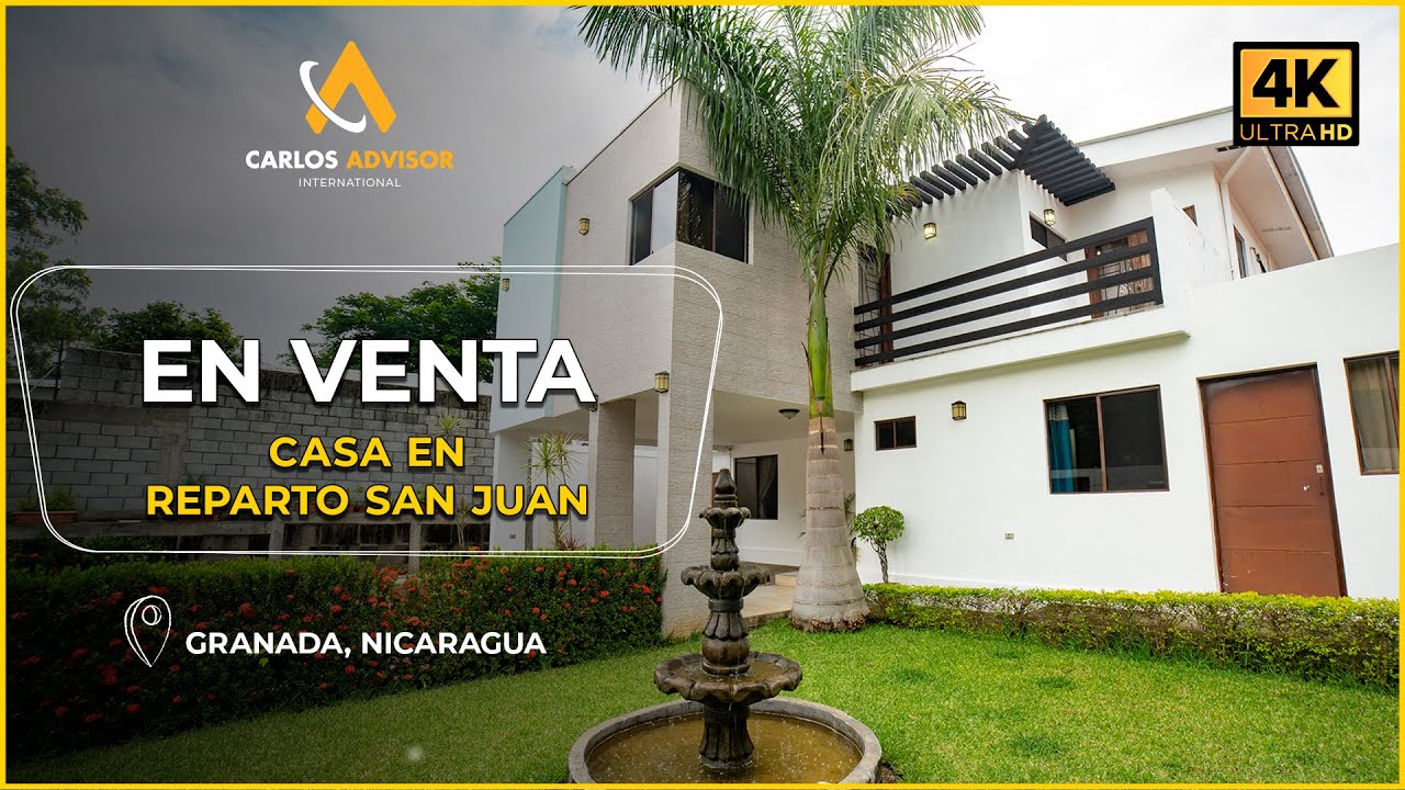🌟 MODERNA! Casa en Venta en Reparto San Juan, Granada | Bienes Raíces Nicaragua