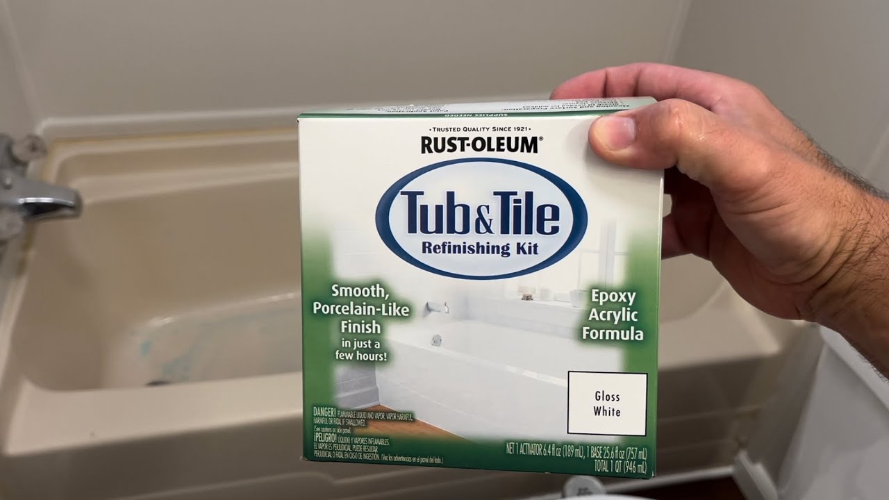Покраска ванны с помощью Rust-Oleum Tub and Tile